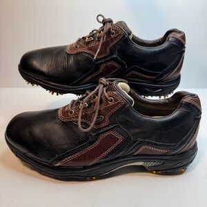 Etonic Soft Tech Power Play Mens Golf Shoes Black Brown Leather SFT30-06 11 W